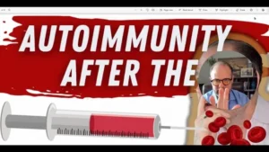 Chart showing a 400% increase in autoimmune disease rates since 1950, including asthma, Crohn's, and Alzheimer's.