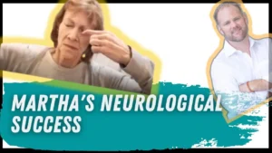 Positive patient feedback letter showing progress with neurological exercises for brain healing and balance improvement.