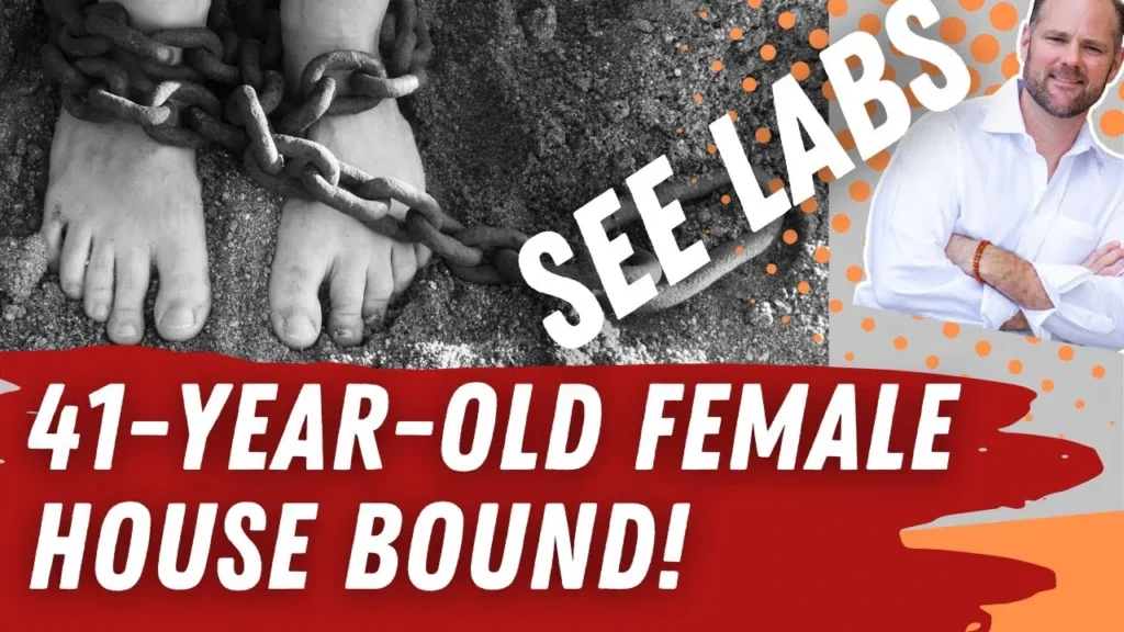 Warning graphic about high testosterone levels in women with hormone imbalance concerns.