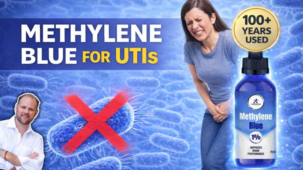 Methylene blue used in functional medicine to support urinary tract infection recovery without antibiotics