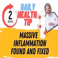 Lab result showing CRP reduction from 224 mg/L to 3.93 mg/L through targeted anti-inflammatory protocol.