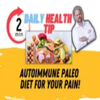Autoimmune Paleo Diet food list showing allowed and restricted items for chronic pain management.