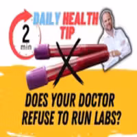 Frustrated patient asking if their doctor refuses to run necessary lab tests for chronic health problems.