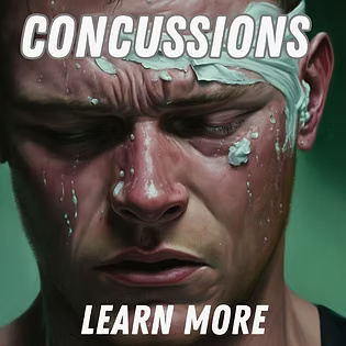 Educational header for concussion awareness and information resource.