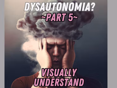 Dysautonomia explained visually showing nervous system dysfunction and common triggers like concussions and inflammation