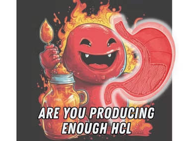 Hydrochloric acid production test, HCL challenge, low stomach acid symptoms