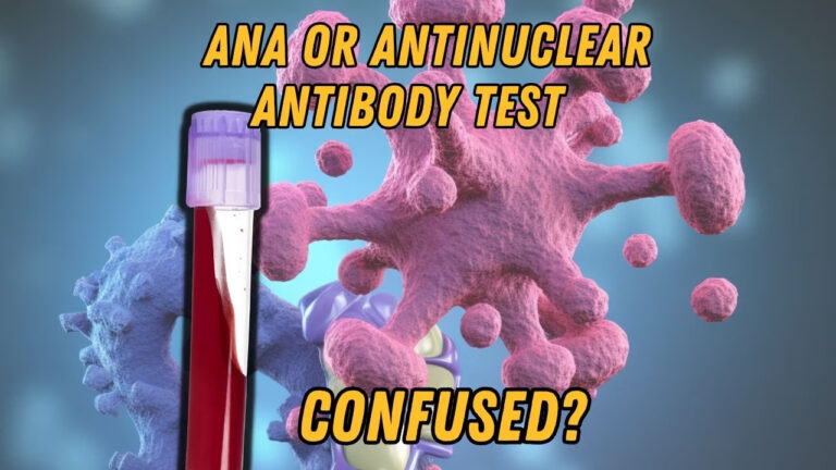 Header graphic questioning ANA test confusion with antinuclear antibody explanation.