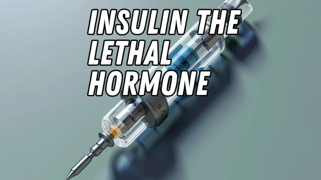 Header graphic declaring insulin as a lethal hormone with significant health implications.