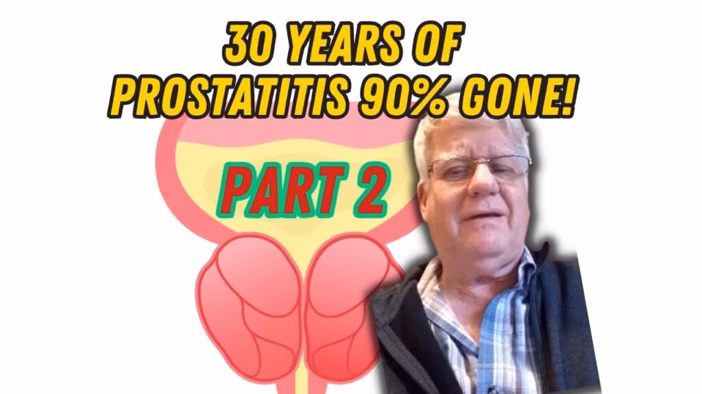 Prostatitis treatment results showing 90% improvement through functional medicine.