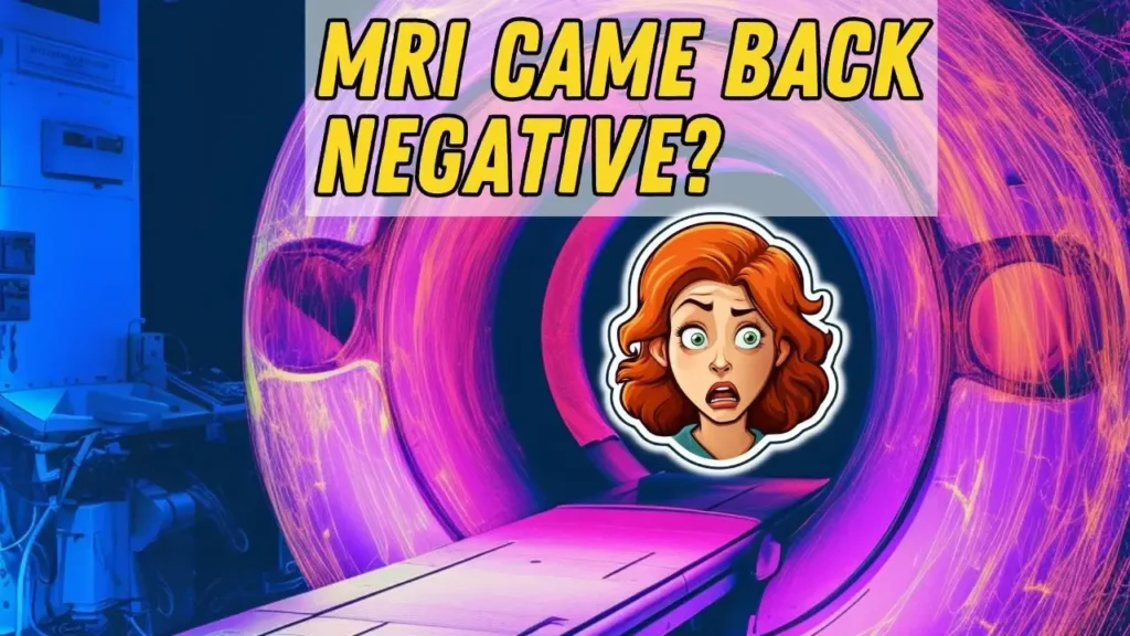 Medical headline questioning MRI negative results despite symptoms, focusing on white matter lesions analysis.