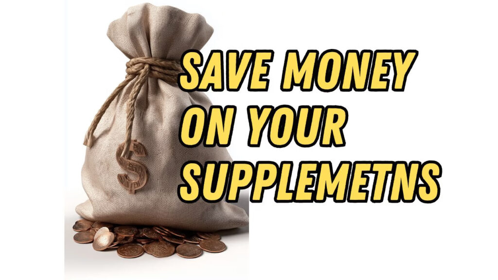 Graphic promoting 50% off savings on high-quality Quicksilver Scientific supplements without retail markup.