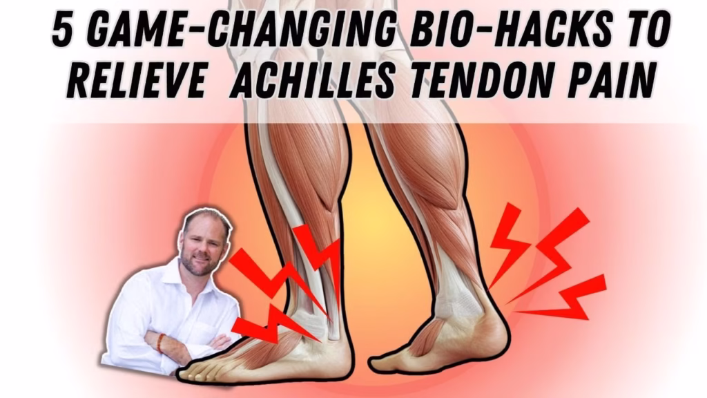 Five strategies for Achilles tendon relief including blood work, diet, glucose control, movement, and magnesium.