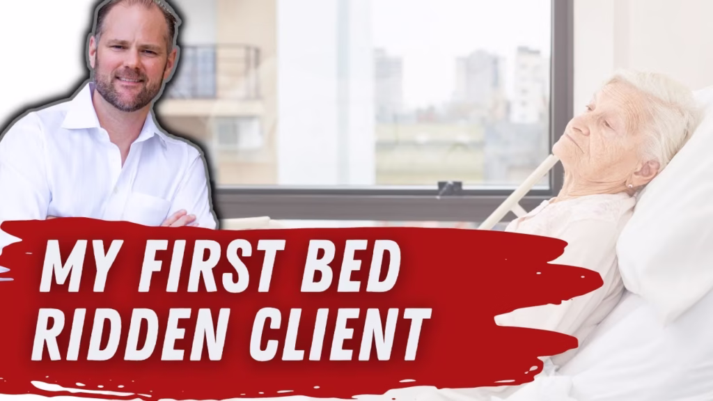 Before and after transformation showing bedridden client's full recovery through functional medicine approaches
