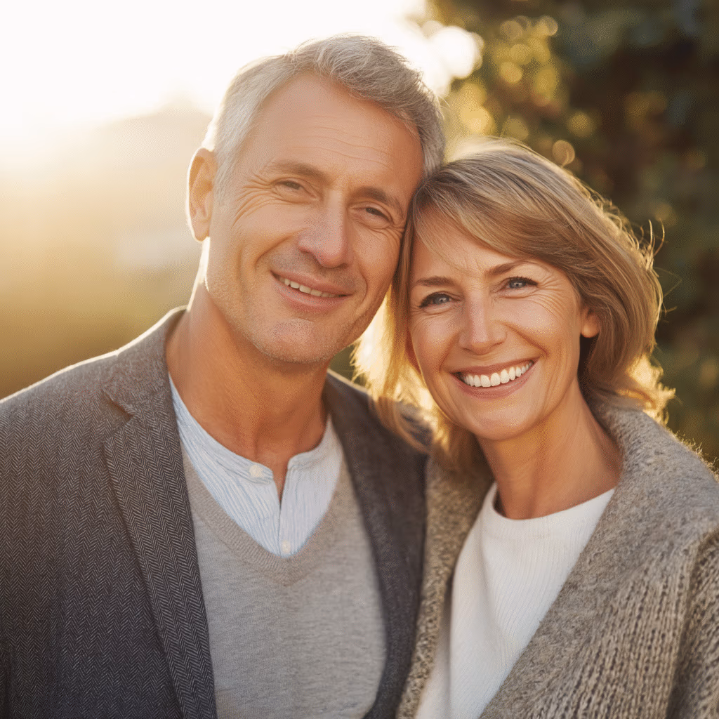 miling couple enjoying pain-free living after chiropractic and functional medicine care in Farmington and Lakeville, MN