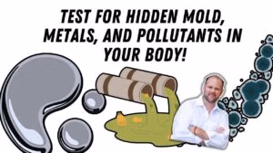 Comprehensive toxin test results showing elevated mycotoxins, heavy metals, and environmental pollutants